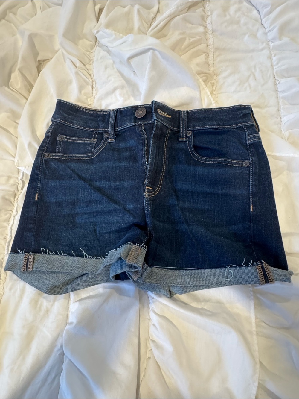 Dark Blue American Eagle “Hi-Rise Shortie” Women's Shorts